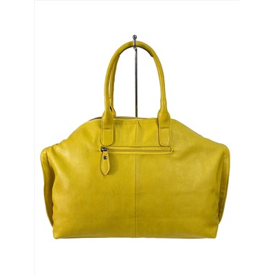 Женская сумка из искусственной кожи, цвет лимонно жёлтый