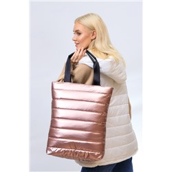 Женская сумка-шоппер из водооталкивающей ткани, цвет розовый