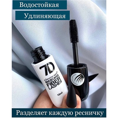 Тушь для ресниц черная 7D Romantic Bird Mascara Fiber Lashes 12мл