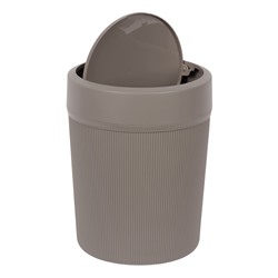 Контейнер для мусора 4л ВЕЛЬВЕТ 185x185x240мм французcкий серый (уп.8)