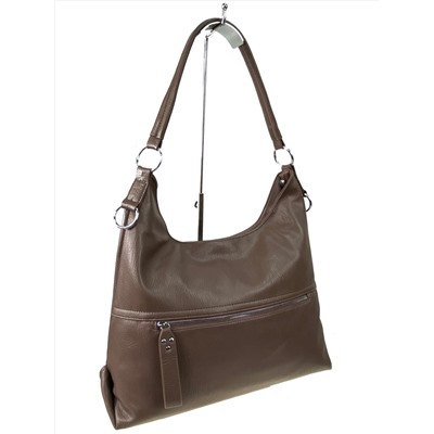Женская сумка хобо из искусственной кожи, цвет коричневый