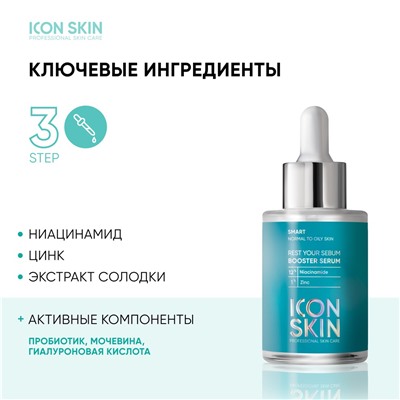 Себорегулирующая сыворотка-концентрат с ниацинамидом Rest Your Sebum, 30 мл