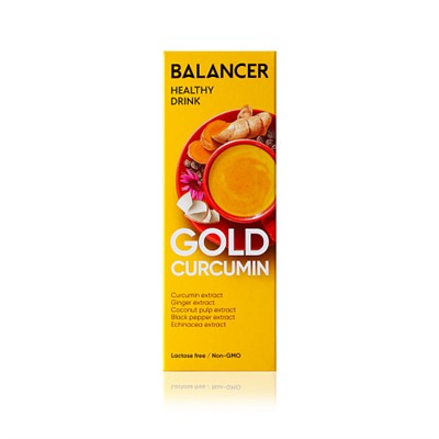 Гринвей Напиток с куркумином BALANCER GOLD CURCUMIN, 10 стиков