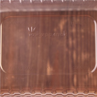 Контейнер пластиковый одноразовый «Южуралпак», КР-179, 2000 мл, 17,9×13,2×13 см, цвет прозрачный