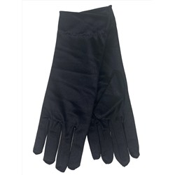 Элегантные атласные женские перчатки, цвет черный
