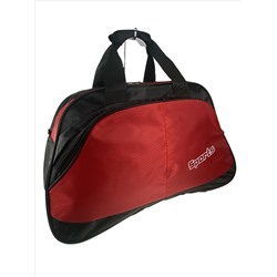 Дорожно-спортивная сумка из текстиля, цвет черный с красным