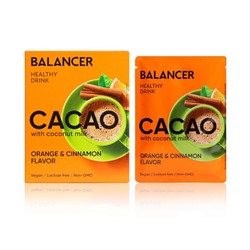 Распродажа Гринвей Какао Balancer Cacao на кокосовом молоке со вкусом «Апельсин и корица», 5 шт, срок годности 03/24