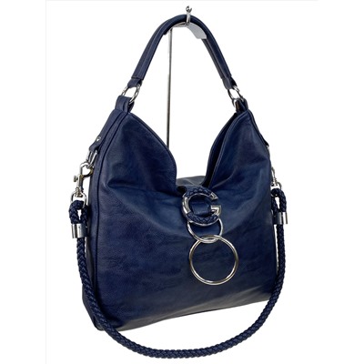 Женская сумка из искусственной кожи, цвет синий