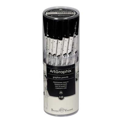 Карандаш чернографитный 3.0 мм ArtGraphix Zefir "Путешественница", HВ, трёхгранный, пластиковый корпус