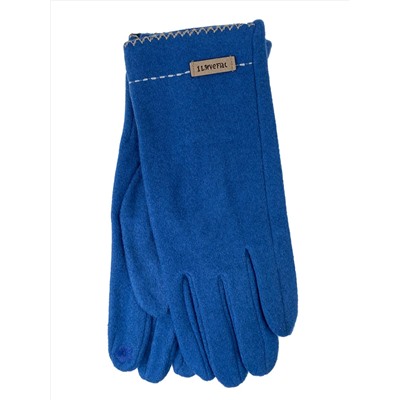 Женские демисезонные кашемировые перчатки, цвет голубой