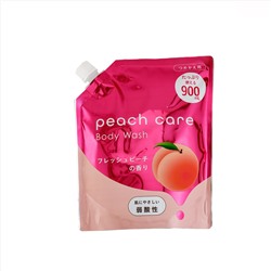 Слабокислотное жидкое мыло "Peach Care Body Wash" для тела (аромат сочного персика) 900 мл, мягкая упаковка с крышкой