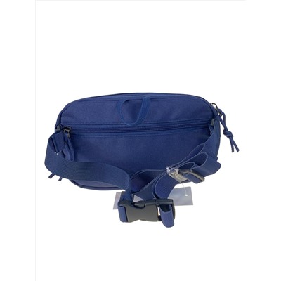 Молодежная сумка на пояс из текстиля, цвет синий