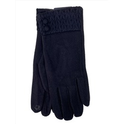 Элегантные демисезонные перчатки из кашемира, цвет черный