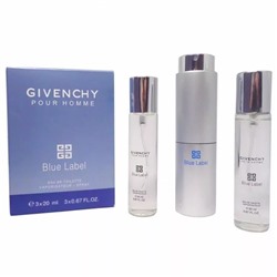 Givenchy Pour Homme Blue Label, 3*20 ml