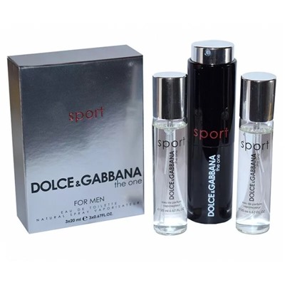 Dolce & Gabbana The One Sport, edt., 3*20 ml