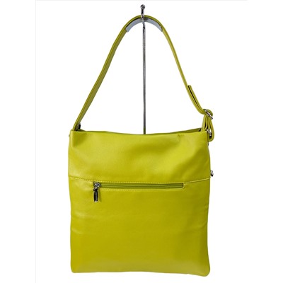 Женская сумка из искусственной кожи цвет лимоный