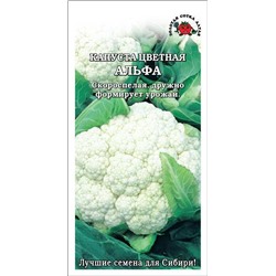 Капуста цветная Альфа б/п /Сотка/ 0,3г/ скоросп. 0,8-1,2кг /*1200