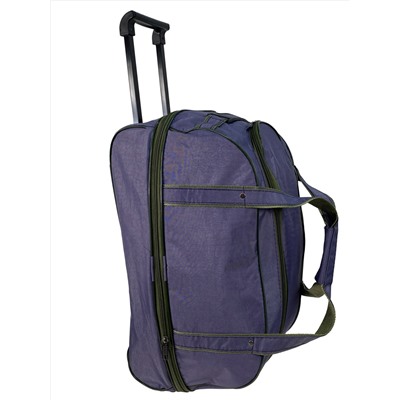 Дорожная сумка на колесах с выдвижной ручкой, цвет фиолетовый