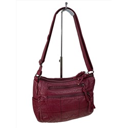 Женская сумка из искусственной кожи, цвет бордо