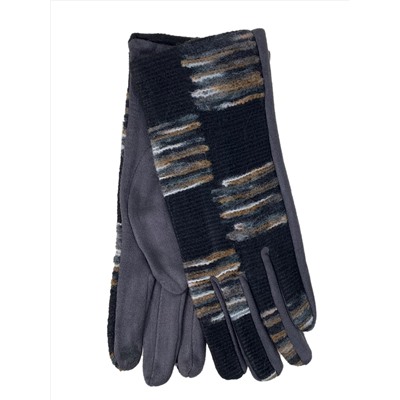 Элегантные демисезонные перчатки из велюра, цвет серый