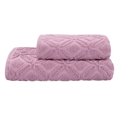 Полотенце махровое Sakura, плаза, розовый