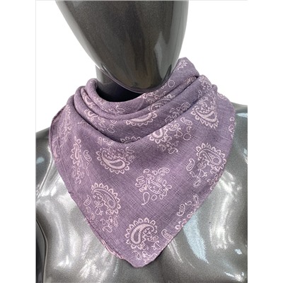 Лёгкий платок с принтом, цвет фиолетовый