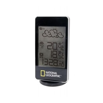 Метеостанция Bresser National Geographic 51461 (ЖК-экран,информация о температуре,отображает погодные символы,будильник,часы), (Levenhuk)