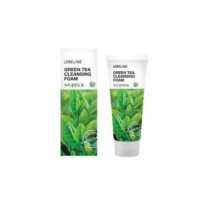 LEBELAGE - ПЕНКА ДЛЯ ЛИЦА С ЭКСТРАКТОМ ЗЕЛЕНОГО ЧАЯ CLEANSING FOAM GREEN TEA, 100 ML