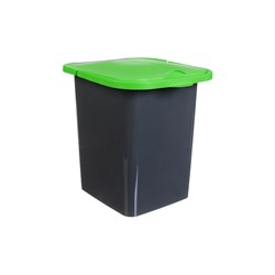 Контейнер для мусора 18л ПУРО Ярко-зеленый (уп.8)