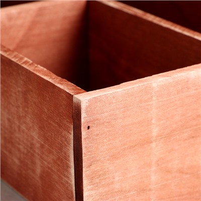 Ящик деревянный 30×34.5×10 см подарочный комодик, брашированный