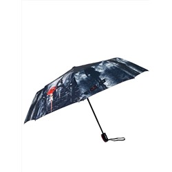 Зонт-полуавтомат женский с принтом, мультицвет