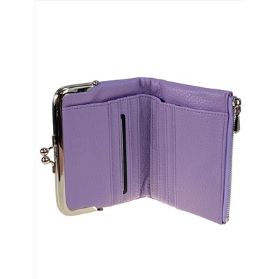 Женское портмоне с фермуаром из искусственной кожи, цвет фиолетовый