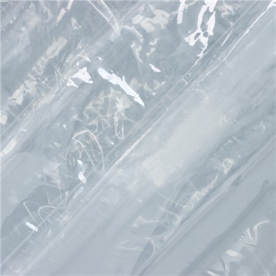 Штора для ванной Доляна «Лёд», 180×180 см, PEVA, прозрачная