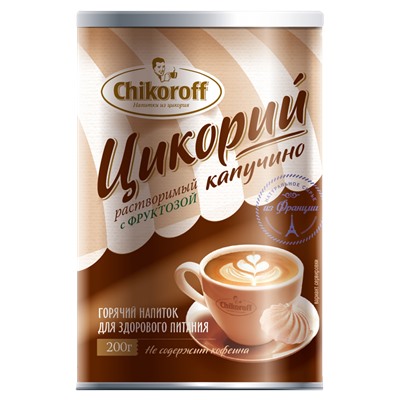 Цикорий капучино с фруктозой Chikoroff® 200г