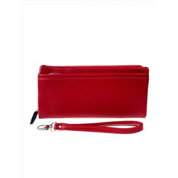 Женское портмоне из мягкой искусственной кожи, цвет красный