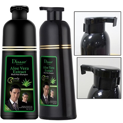 Шампунь - краска для седых волос Disaar Hair care Aloe Vera Extract 400мл