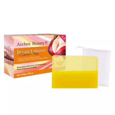 Aichun Beauty. Мыло-эссенция для ухода за женской грудью, Breast Enhance Essence Soap, 100г.